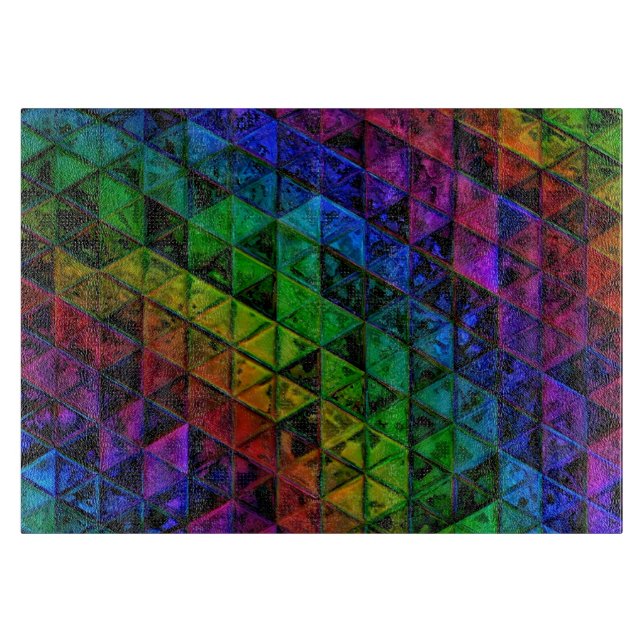 Pride Glass Schneidebrett (Vorderseite)