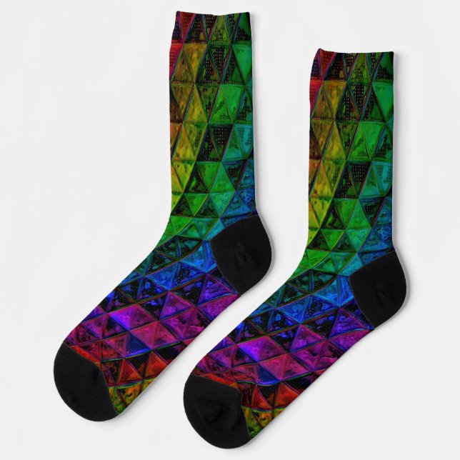 Pride Glass Socken (Linkes Detail)