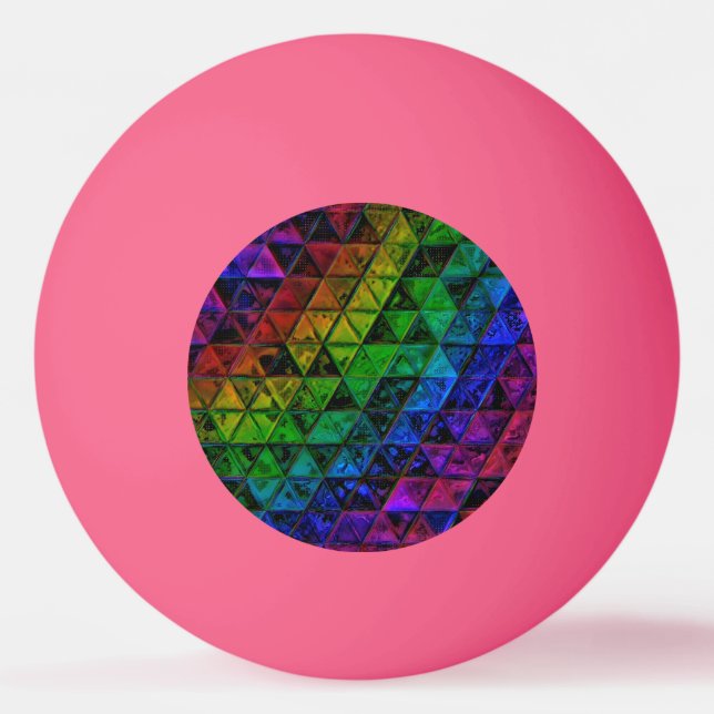 Pride Glass Tischtennisball (Vorderseite)