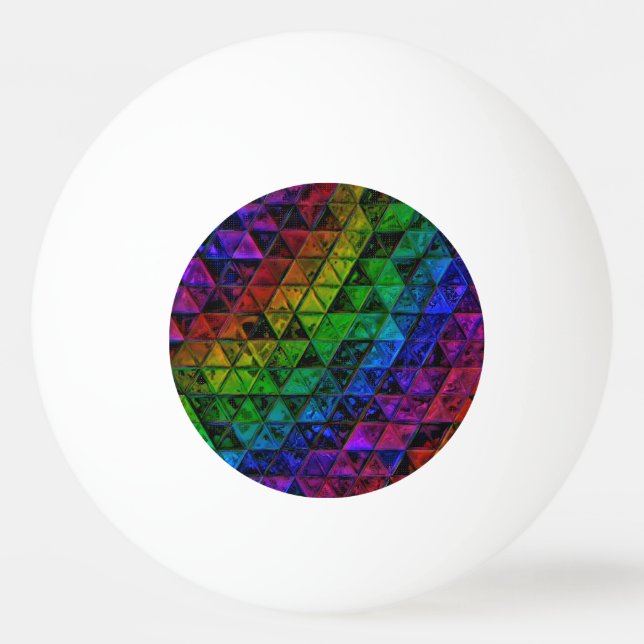 Pride Glass Tischtennisball (Vorderseite)