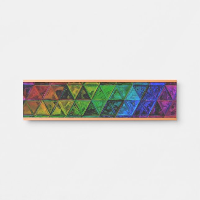 Pride Glass Türschild (Vorderseite )