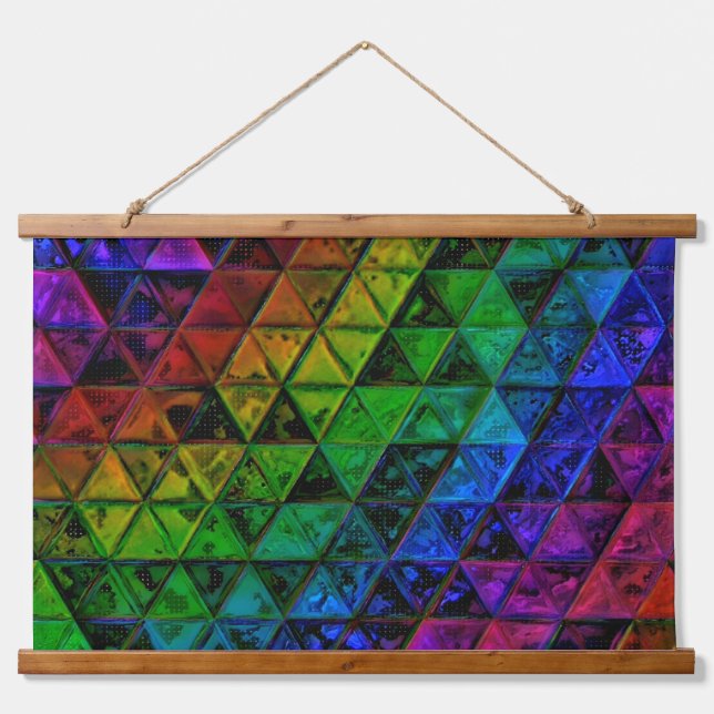 Pride Glass Wandteppich Mit Holzrahmen (Vorne)