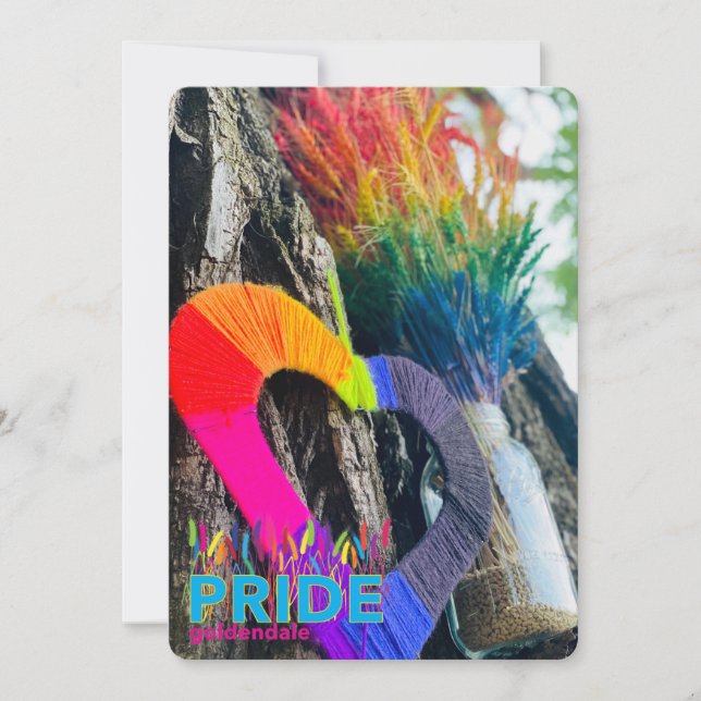 PRIDE Goldendale 12x18 Blank Grußkarte Dankeskarte (Vorderseite)