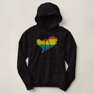 Pride HeART Bestickter Hoodie