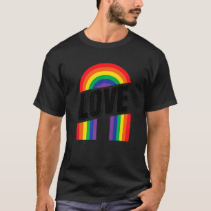 Pride Heart Lgbtq Bisexual Rainbow Love Translegen T-Shirt