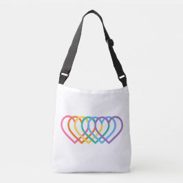 Pride heart tragetaschen mit langen trägern