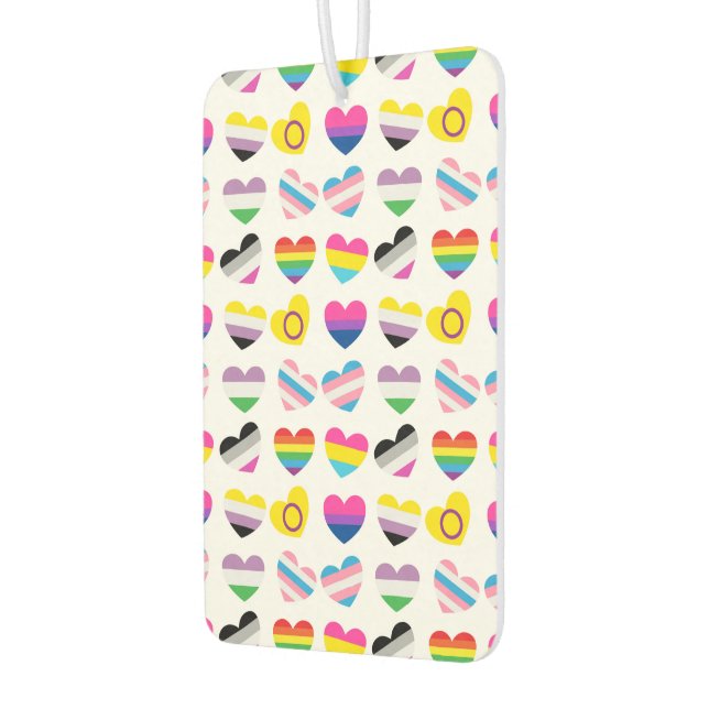 Pride Hearts Car Freshener Autolufterfrischer (Links)