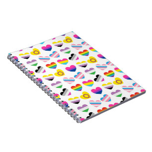 Pride Hearts Foto Notebook Notizblock