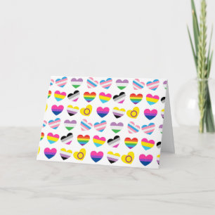 Pride Hearts Karte