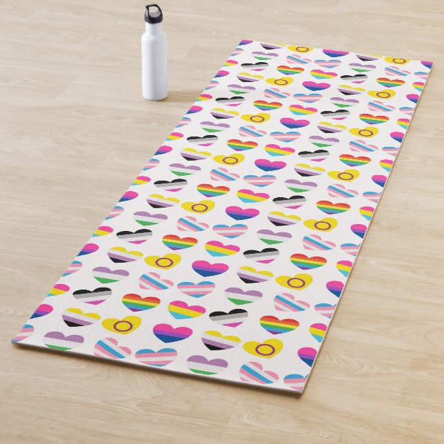 Pride Hearts Yoga Mat Yogamatte (Beispiel)