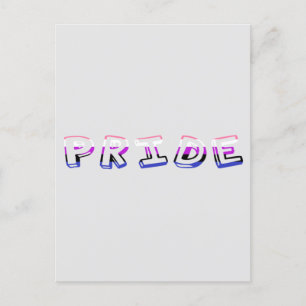 Pride Holo Genderfluid Pride Postkarte