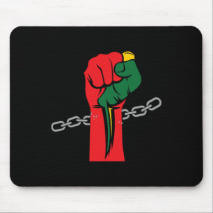 Pride Juneteenth feiert 1865 Afro Mousepad