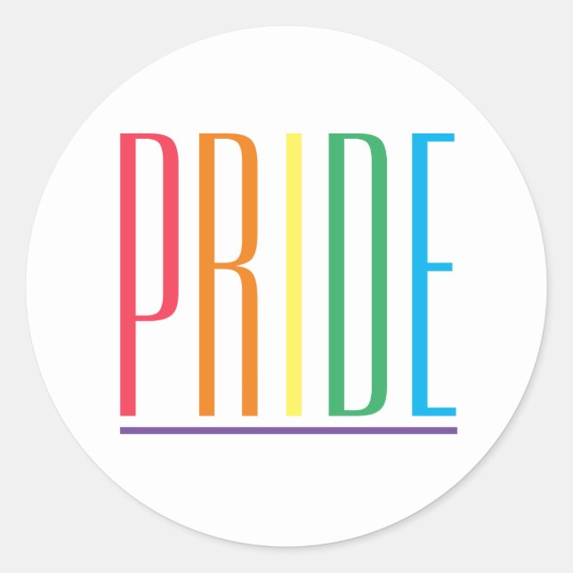 PRIDE Kleine Round Stickers (Vorderseite)