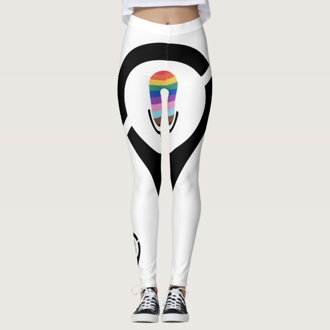 Pride-Leggings mit vollem Einsatz Leggings (Vorderseite)