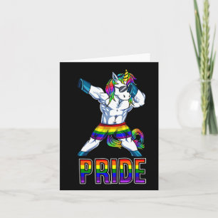 Pride Lgbt Bodybuilding Einhorn Muskel Lesbian Gay Karte