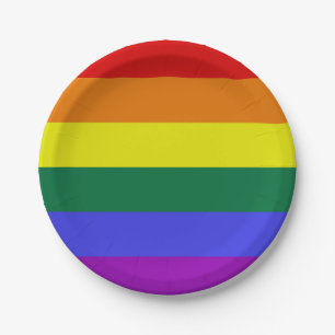 Pride LGBT Rainbow Pappteller