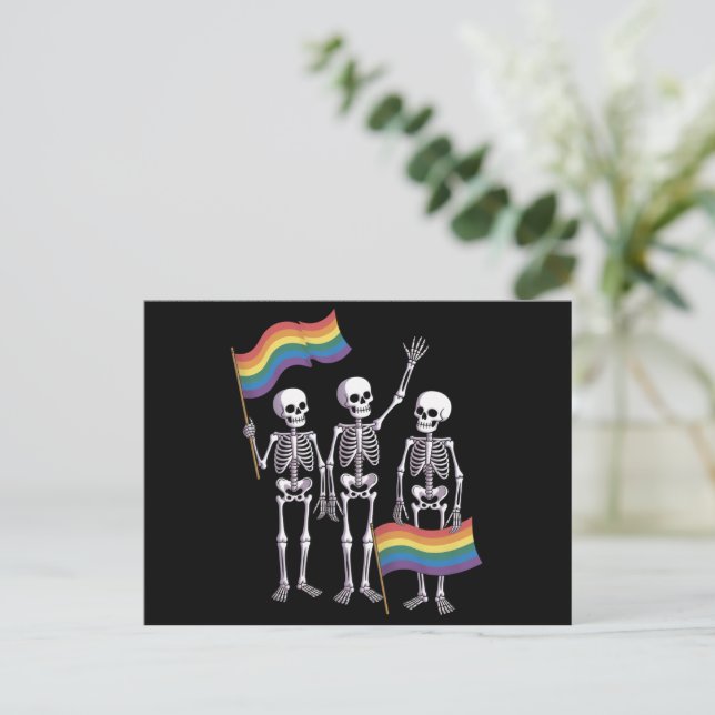Pride LGBT Rights Lesbian Gay Ally LGBTQ Trans Postkarte (Stehend Vorderseite)