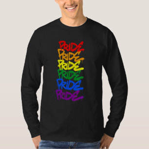 Pride Lgbtq Flag Graffiti Street Art Design T-Shirt
