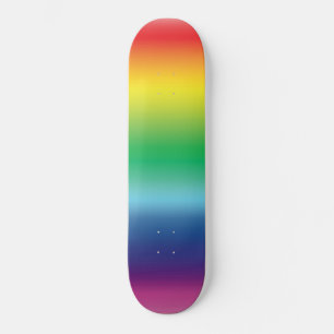 Pride lgbtq lgbt rainbow gay flag gradient colors skateboard