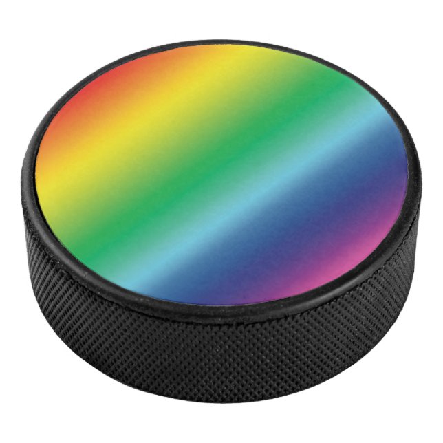 Pride lgbtq Lgbt Regenbogenfarben Muster Eishockey Puck (3/4)
