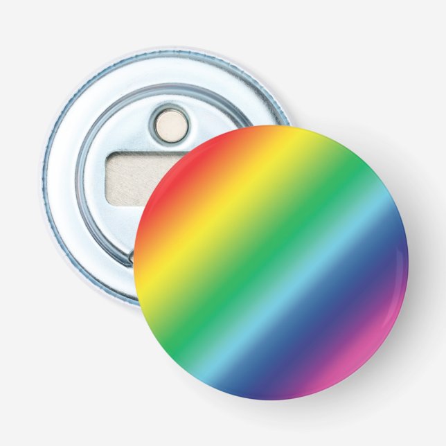 Pride lgbtq Lgbt Regenbogenfarben Muster Flaschenöffner (Vorderseite)