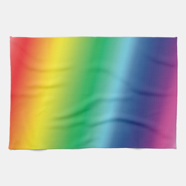 Pride lgbtq Lgbt Regenbogenfarben Muster Geschirrtuch (Horizontal)