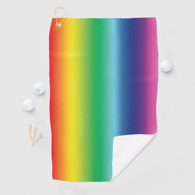 Pride lgbtq Lgbt Regenbogenfarben Muster Golfhands Golfhandtuch (Insitu)