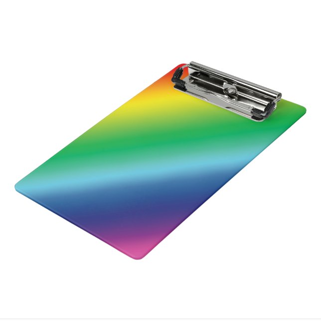 Pride lgbtq Lgbt Regenbogenfarben Muster Mini Klemmbrett (Gewinkelt3)