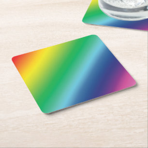 Pride lgbtq Lgbt Regenbogenfarben Muster Rechteckiger Pappuntersetzer