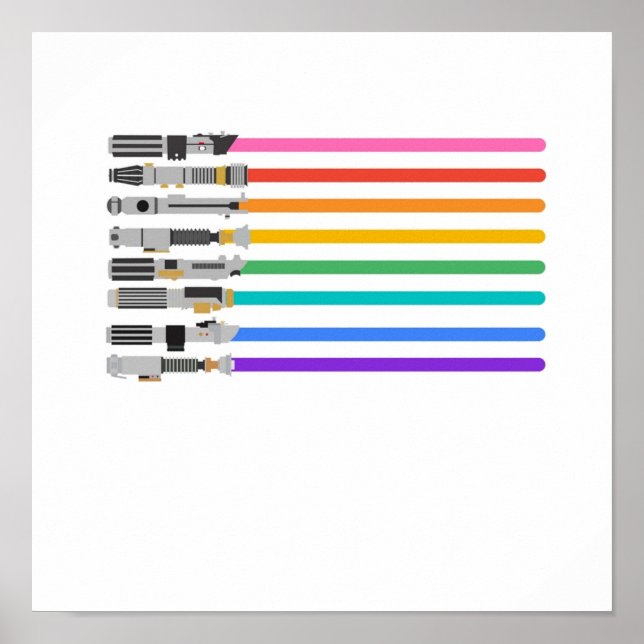 Pride Lightsabers Poster (Vorne)