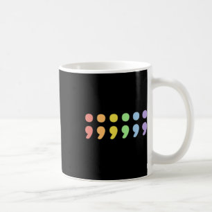 Pride Mental Health Semicolon Lgbtqia+ Lgbt Pastel Kaffeetasse
