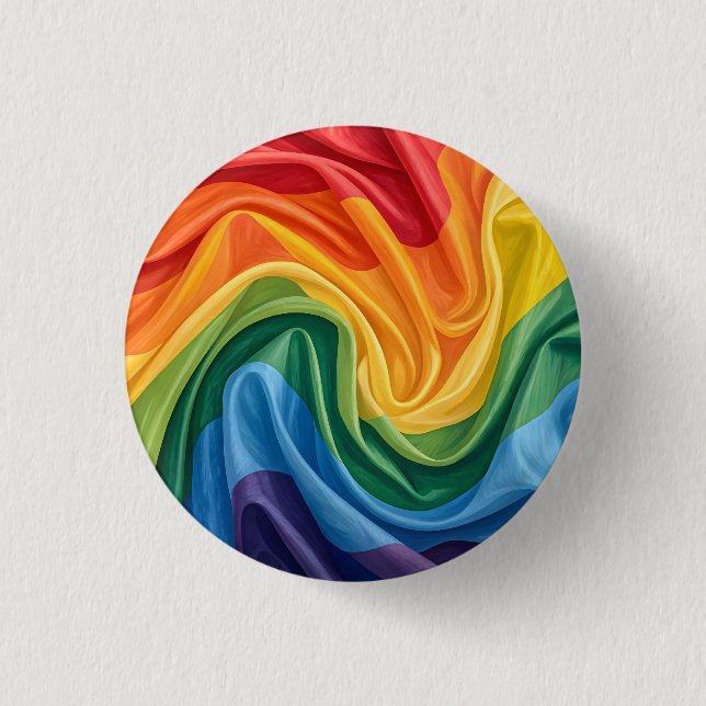 Pride-Monats-Muster Button (Vorderseite)