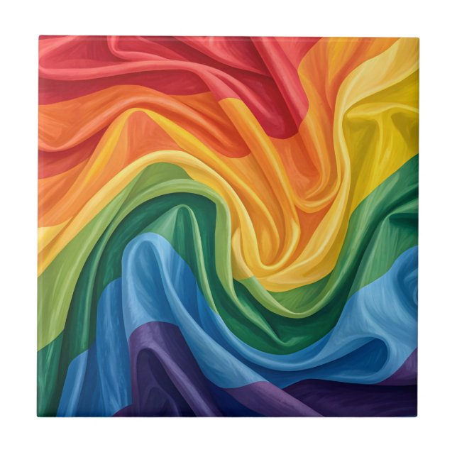 Pride-Monats-Muster Fliese (Vorderseite)