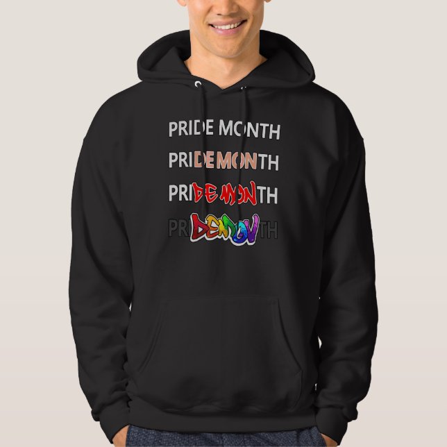 Pride Month Demon Hoodie (Vorderseite)