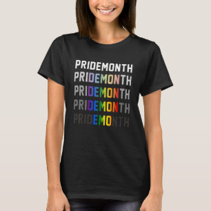 Pride Month Emo Demon Proud Sarcasm Regenbogenflag T-Shirt