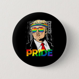 Pride Month Shirt Trump Lesbian Gay Biual Trans Button