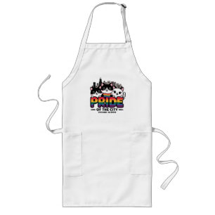 Pride of Chicago City Illinois USA Rainbow Flag Lange Schürze