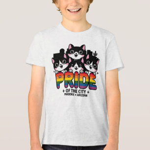 Pride of Phoenix City Arizona USA Regenbogenflagge Tri-Blend Shirt