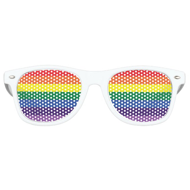 Pride Party Glasses Sonnenbrille (Vorderseite)