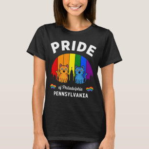 Pride Philadelphia City Pennsylvania USA Rainbo T-Shirt