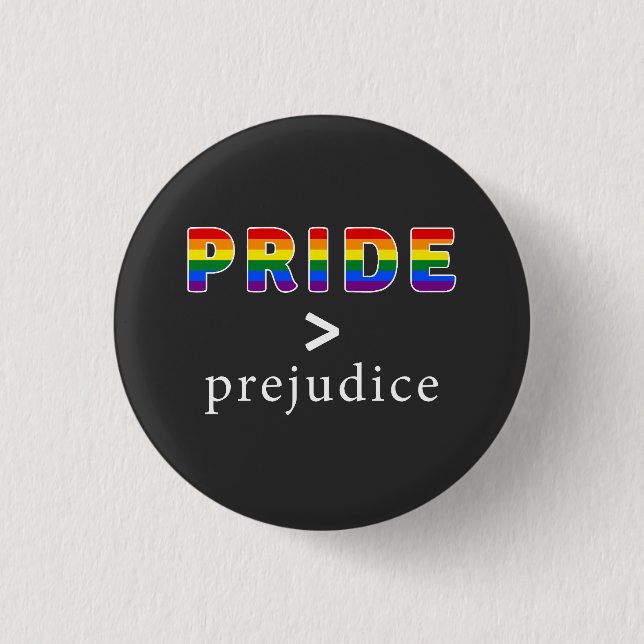 Pride & Prejudice Pride Button (Vorderseite)