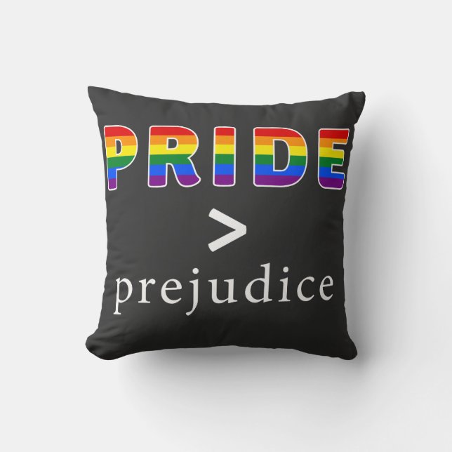 Pride & Prejudice Stolz-Shirt Kissen (Vorderseite)