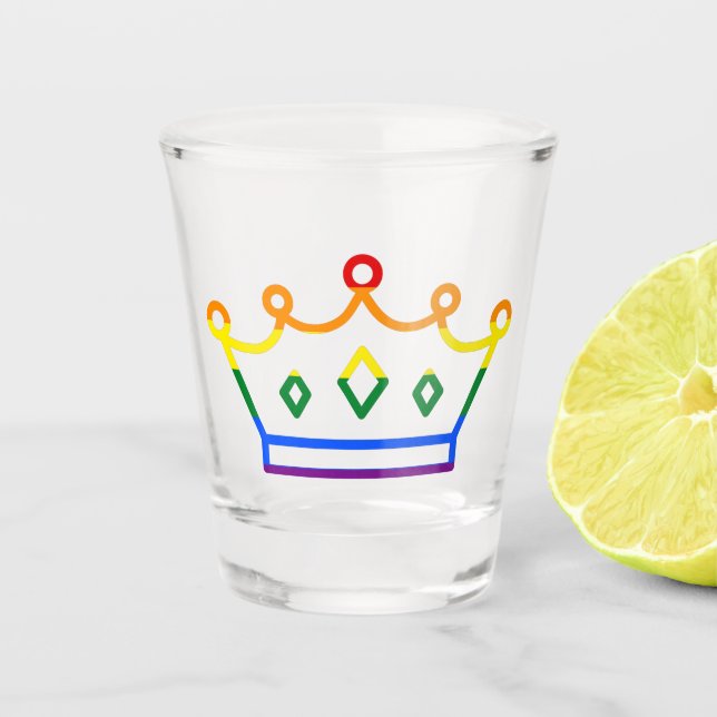 Pride Queen Schnapsglas (Vorderseite)