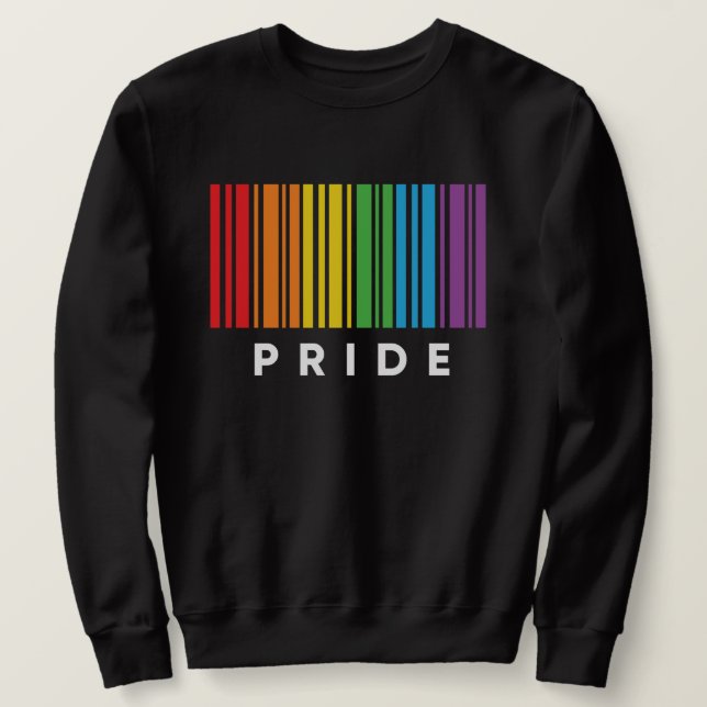 Pride Rainbow Barcode LGBTQIA+ T - Shirt (Design vorne)