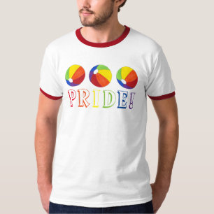 Pride Rainbow Beach Ball Beachball Sommer T-Shirt