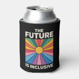 Pride Rainbow Die Zukunft ist inklusiver LGBTQ Dosenkühler