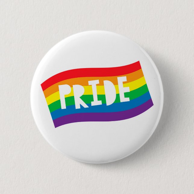 Pride Rainbow Flag Button (Vorderseite)