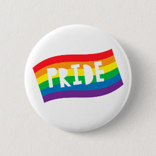 Pride Rainbow Flag Button