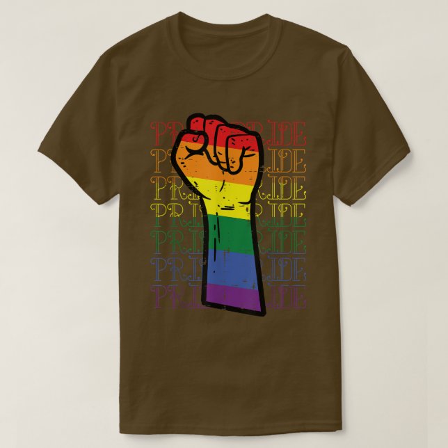 Pride Rainbow Flag Gay Pr T-Shirt (Design vorne)