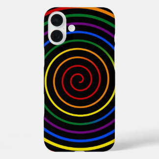 Pride Rainbow Hypnotized V2 iPhone 16 Plus Hülle